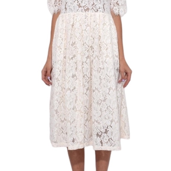 NWT Ganni JEROME LACE dress size 36 - Picture 2 of 12
